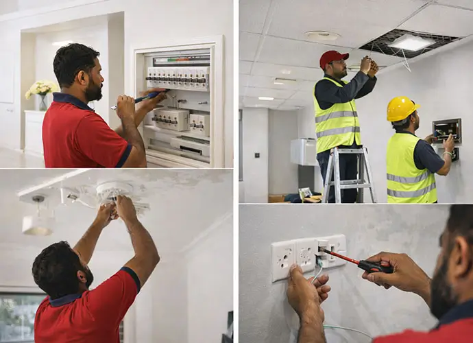 Professional electrical services in Sharjah for homes and offices